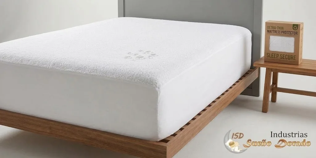 Protector de colchón ISD con superficie impermeable