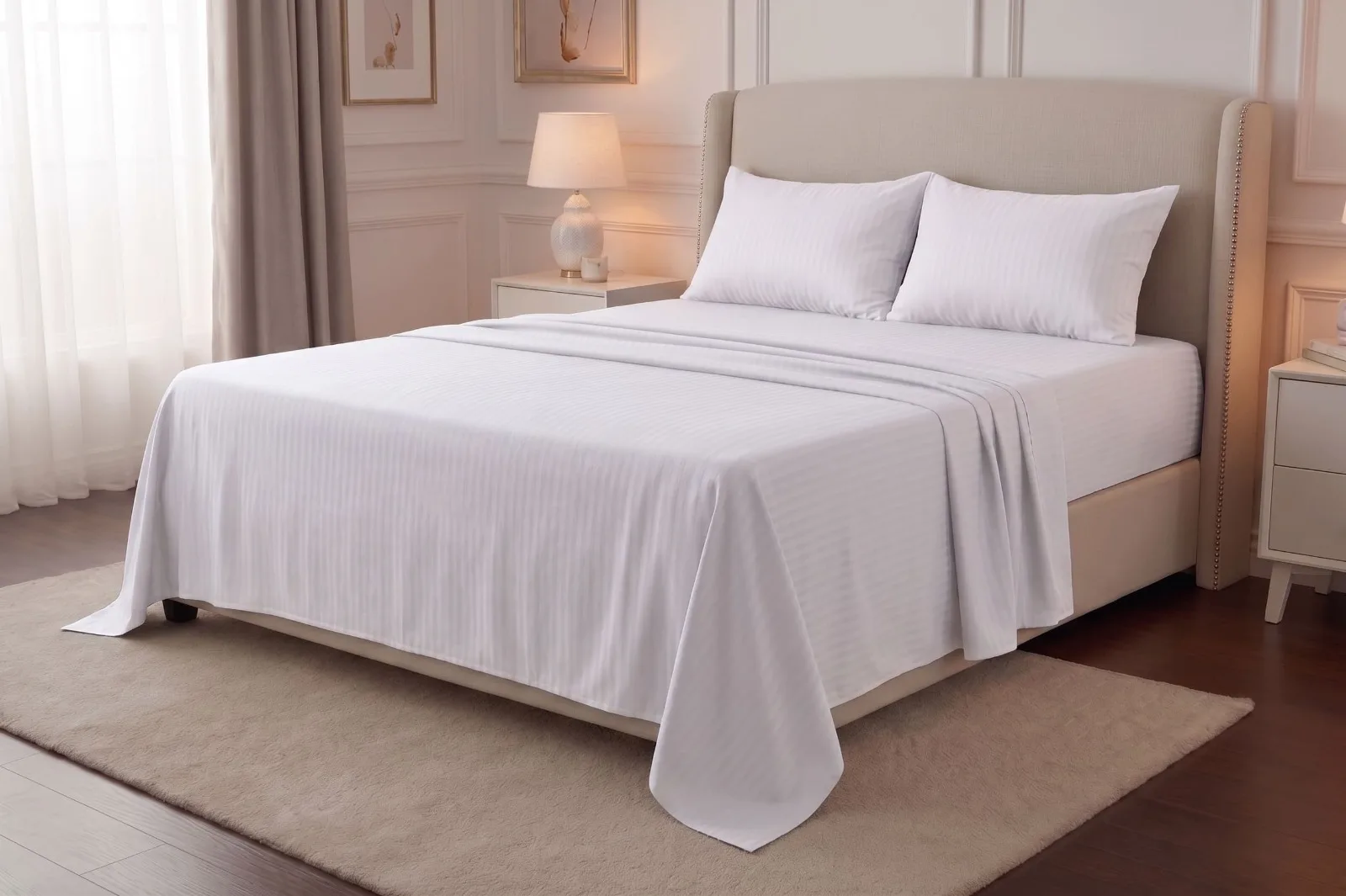 Sábanas blancas ISD para hoteles, hostales y alojamientos