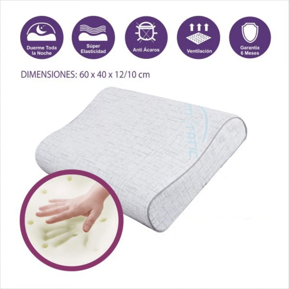 Almohada Anti-Static Memory 40x60x12/10
